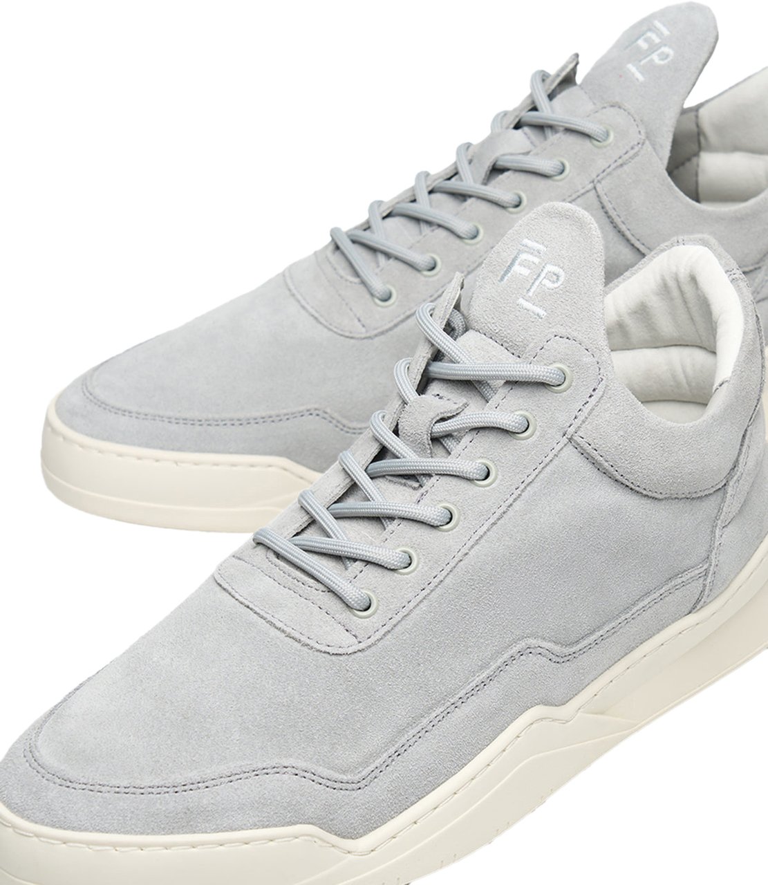 Filling Pieces Low Top Ghost Suede Light Grey Grijs