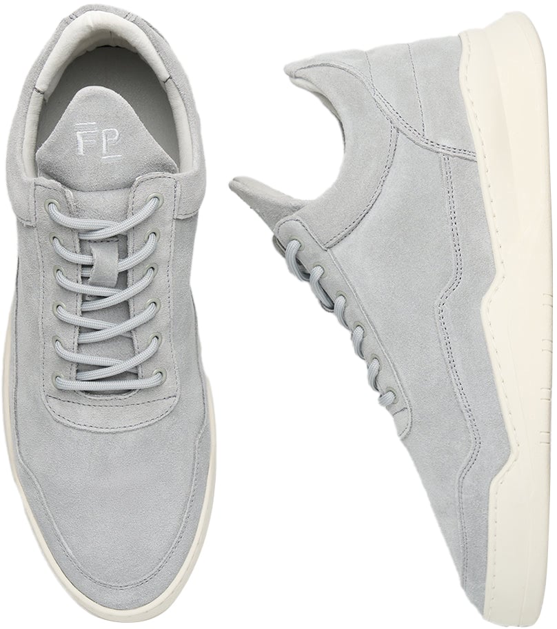 Filling Pieces Low Top Ghost Suede Light Grey Grijs