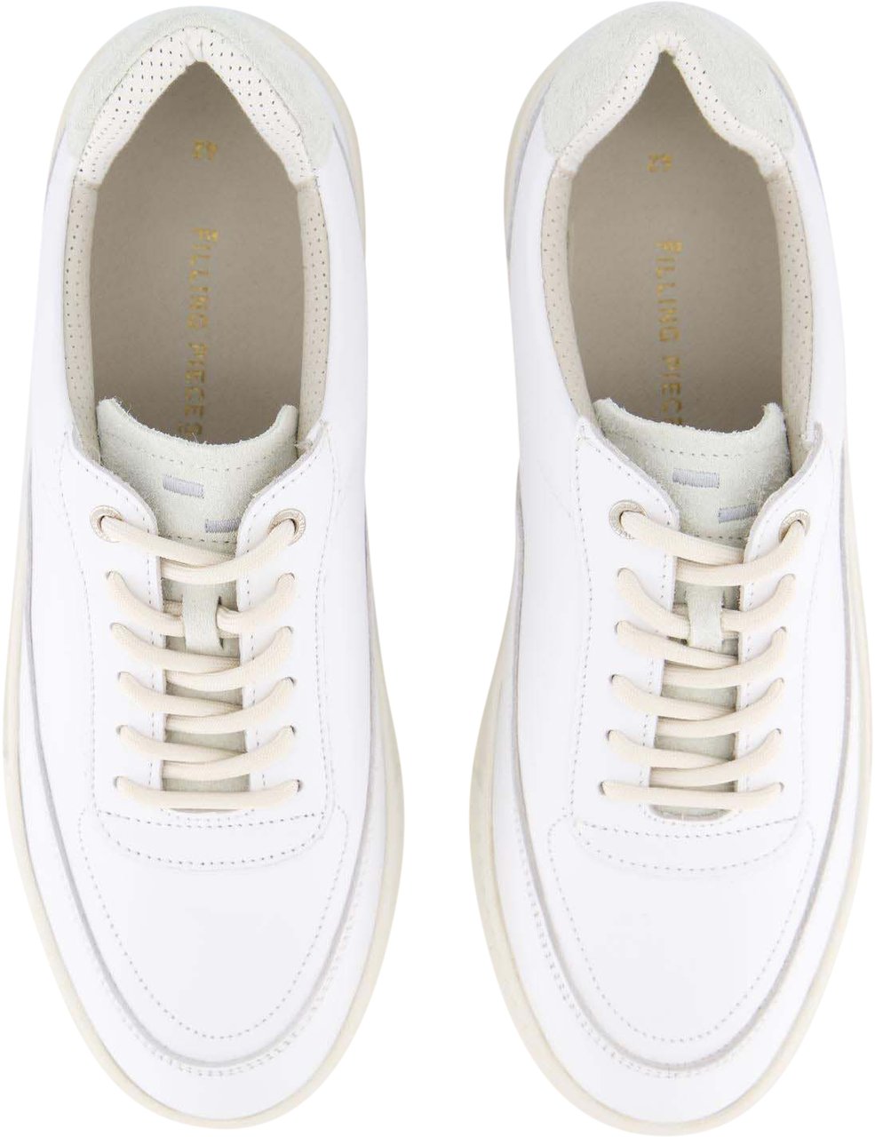 Filling Pieces Heren Mondo Viera Sneaker Wit Wit