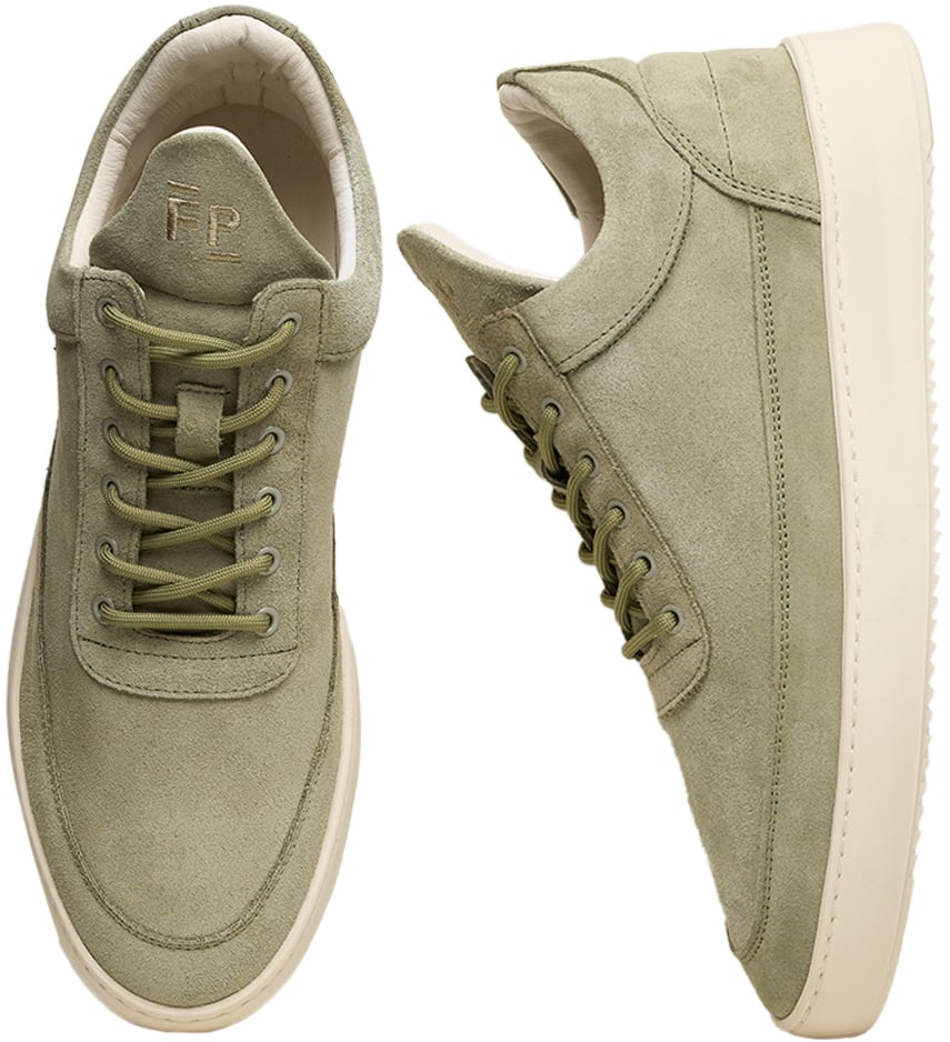 Filling Pieces Low Top Suede Tea Bruin