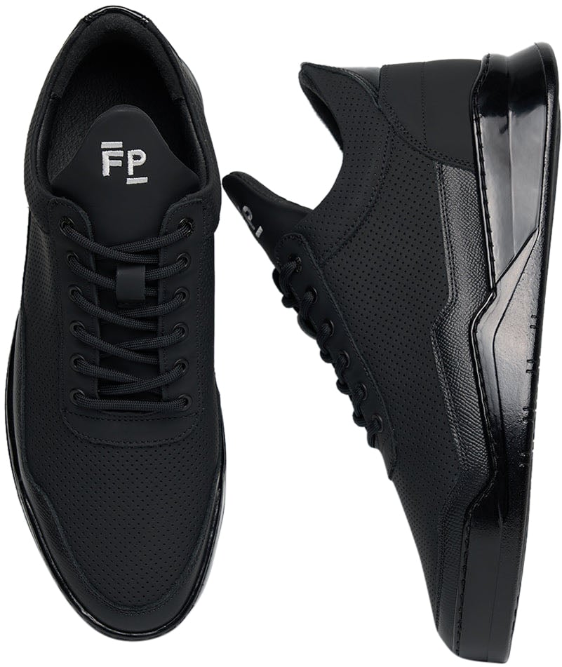 Filling Pieces Low Top Ghost Tech Black Zwart