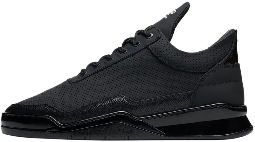 Filling Pieces Low Top Ghost Tech Black Zwart