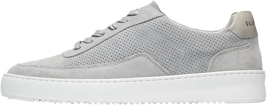Filling Pieces Mondo Suede Perforated Grey Grijs