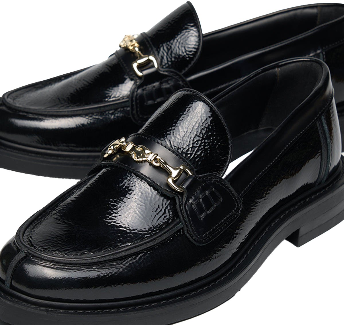 Filling Pieces Loafer Glace Black Zwart