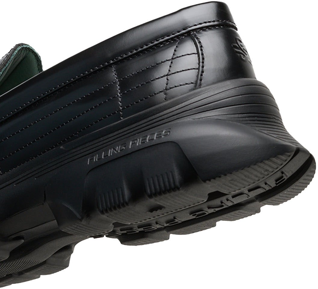 Filling Pieces Hybrid Loafer Quilted Black Zwart