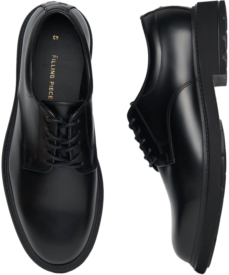 Filling Pieces Clean Derby Polido Black Zwart