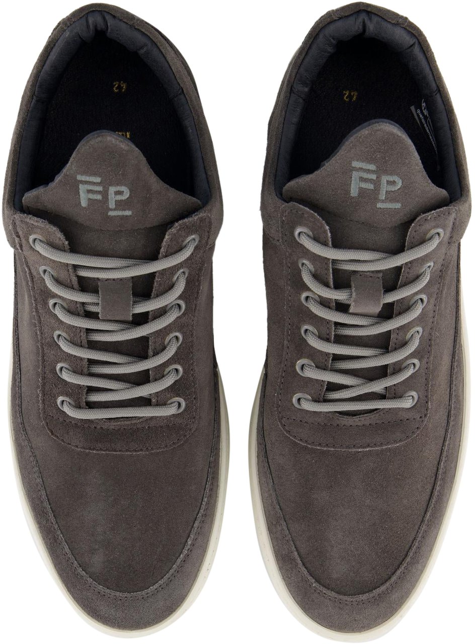 Filling Pieces Heren Low Top Suede Grijs Grijs
