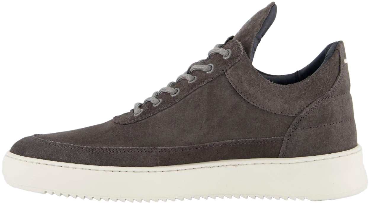 Filling Pieces Heren Low Top Suede Grijs Grijs