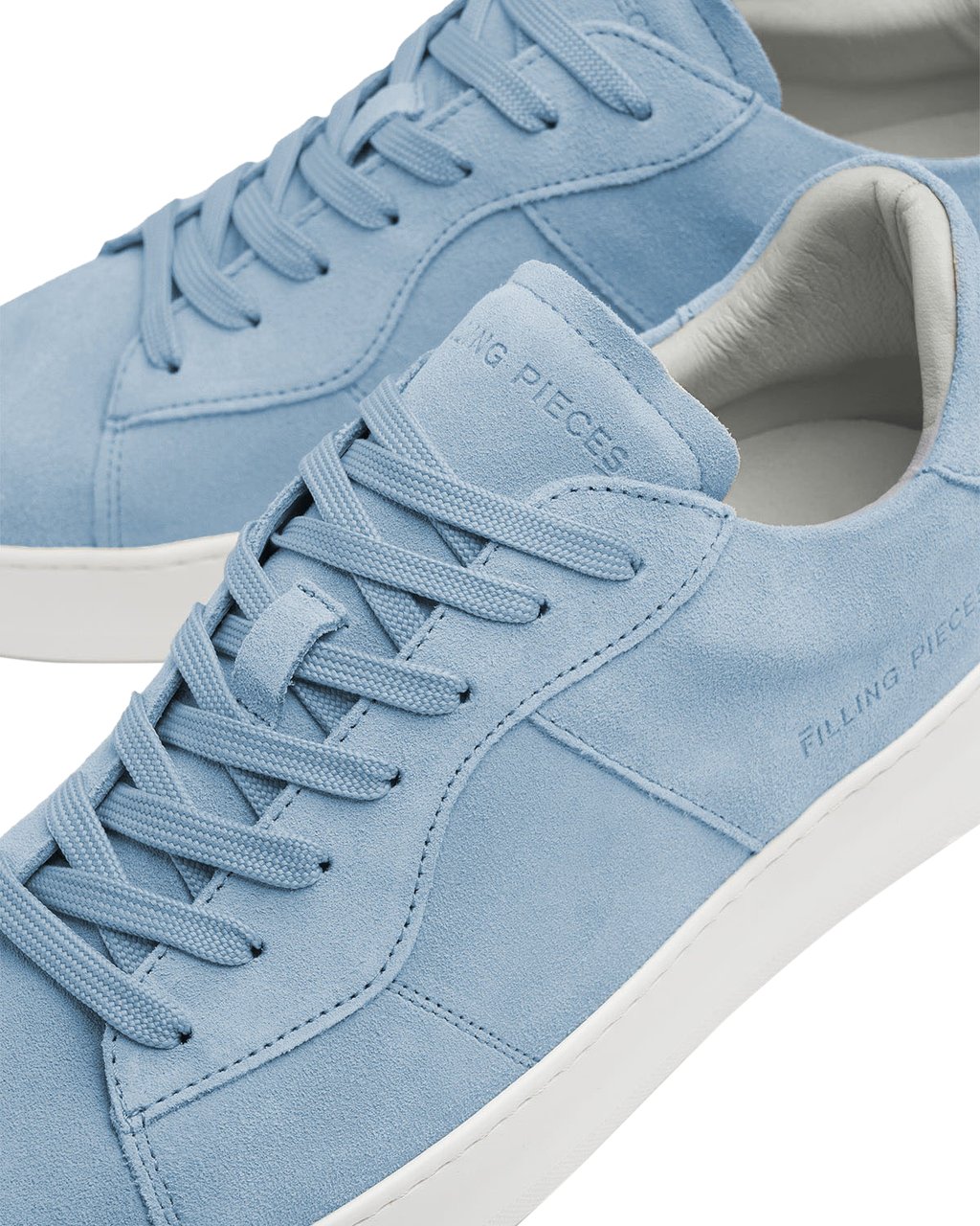 Filling Pieces Court Suede Sky Blue Blauw