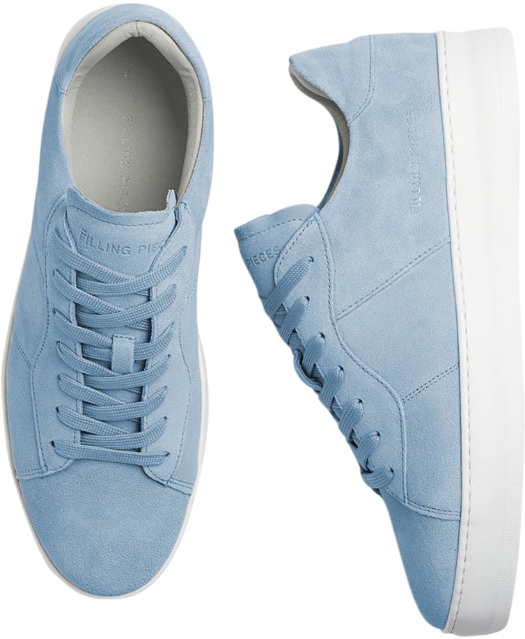Filling Pieces Court Suede Sky Blue Blauw