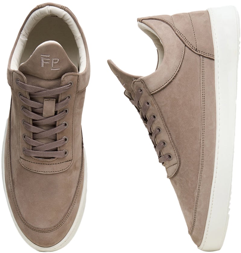 Filling Pieces Low Top Nubuck Rock Grijs