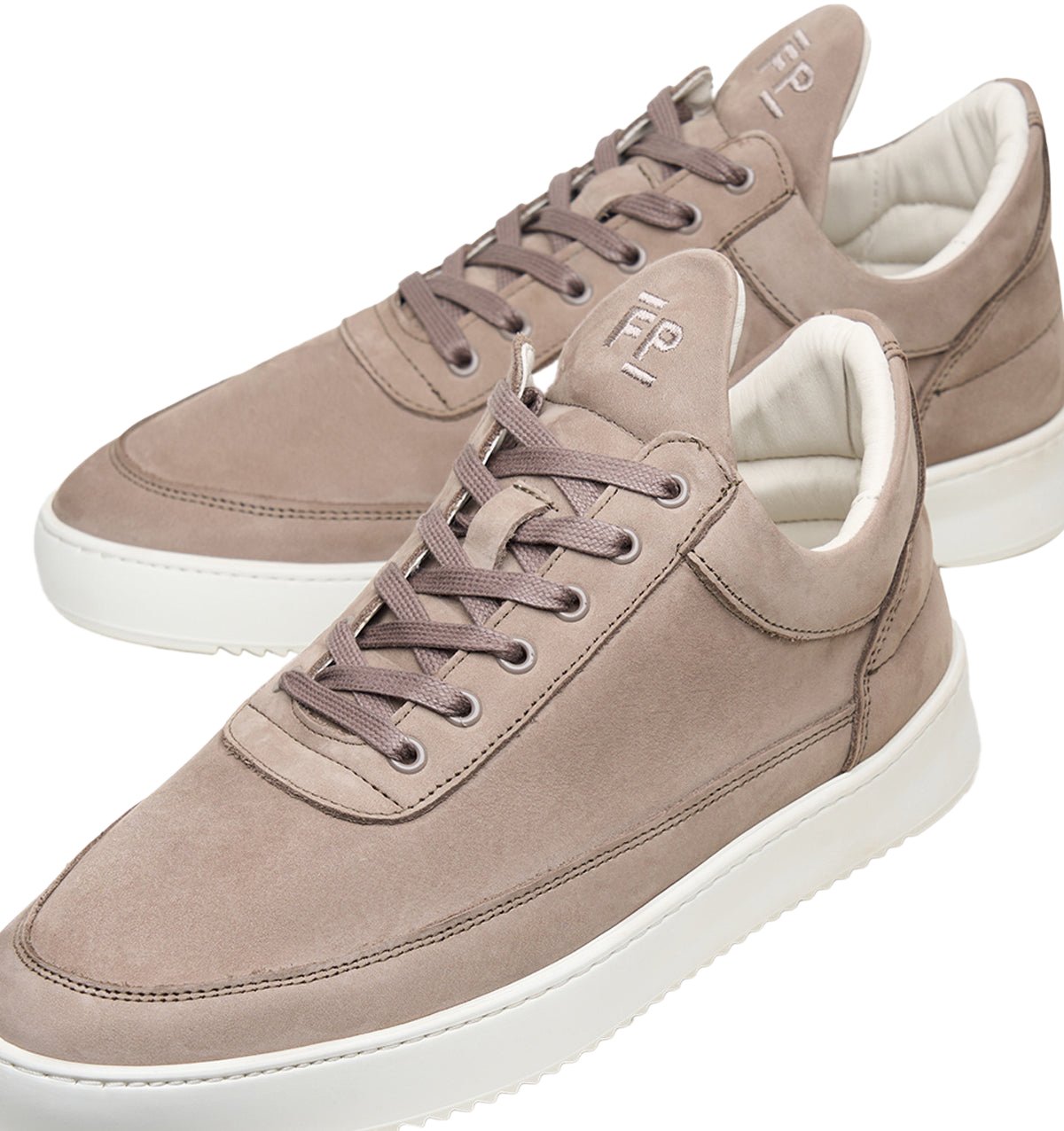 Filling Pieces Low Top Nubuck Rock Grijs