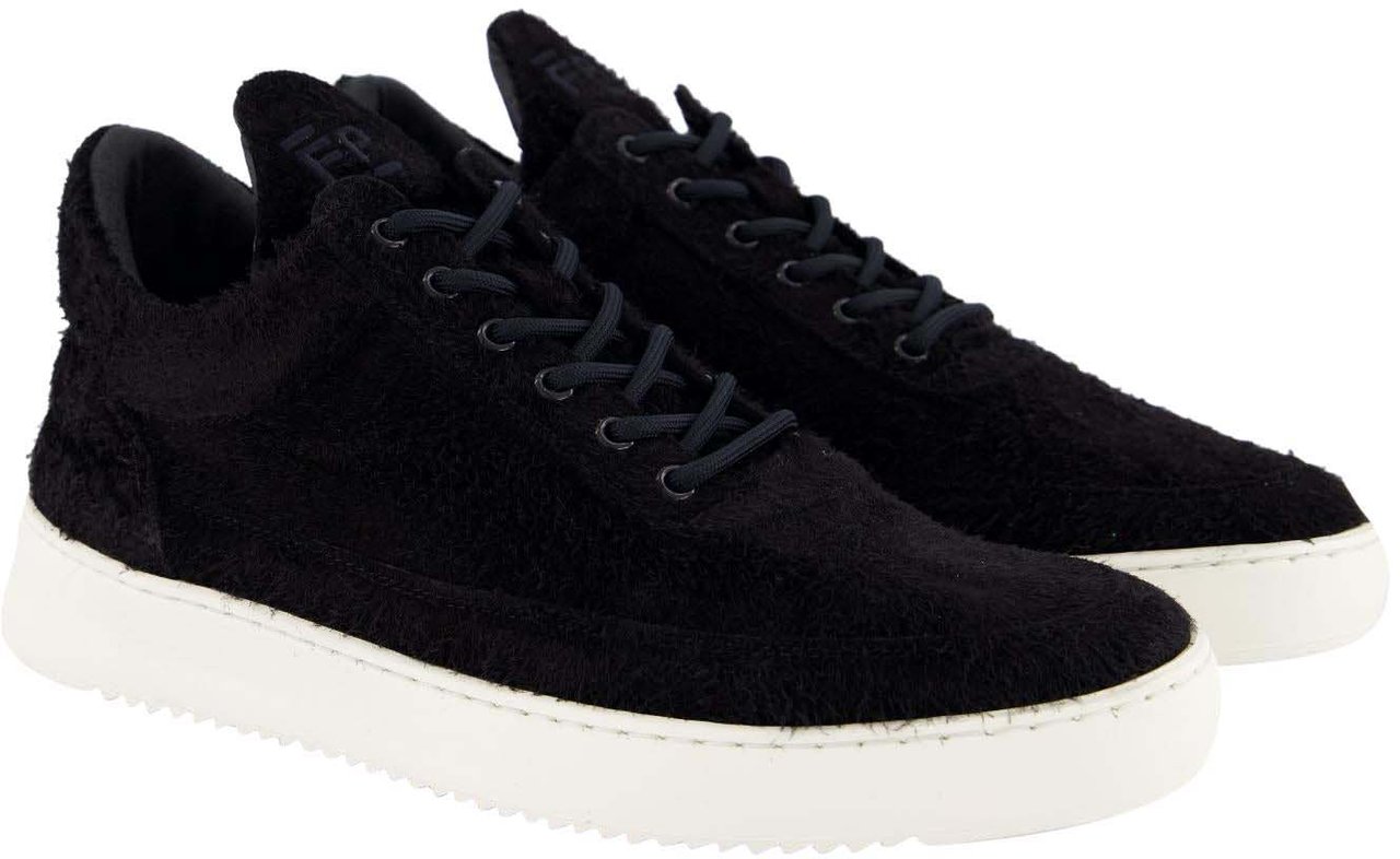 Filling Pieces Heren Fuzz Sneaker Zwart Zwart