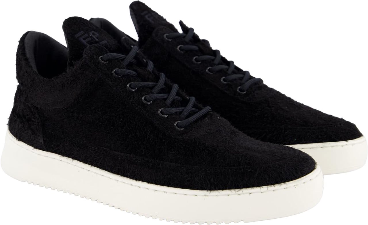 Filling Pieces Heren Fuzz Sneaker Zwart Zwart