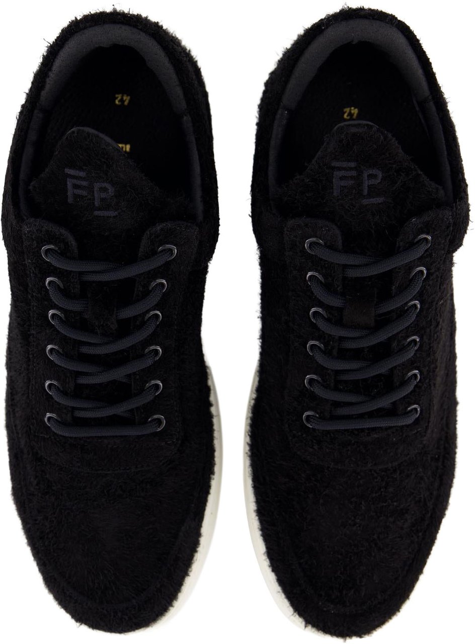 Filling Pieces Heren Fuzz Sneaker Zwart Zwart