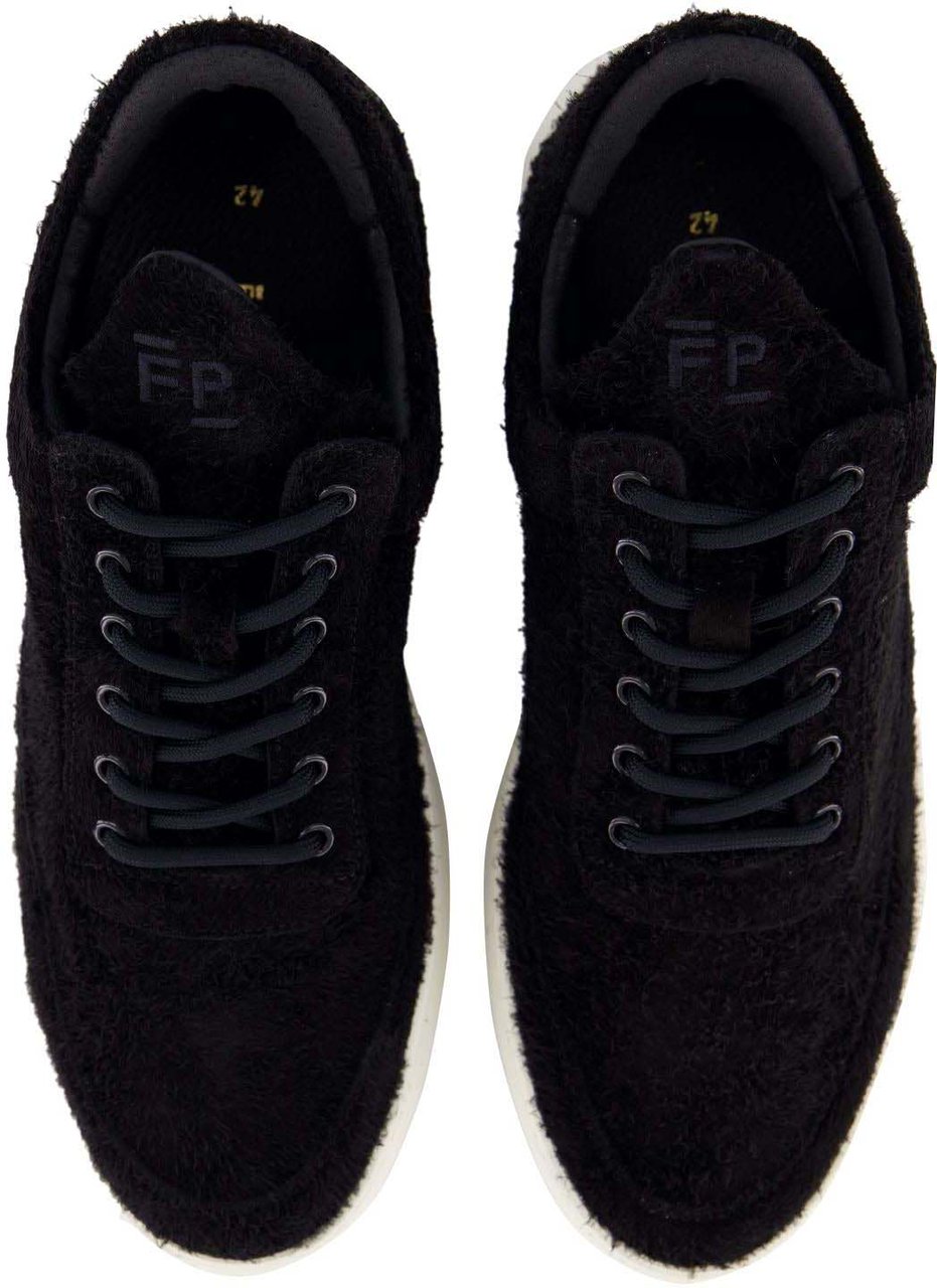 Filling Pieces Heren Fuzz Sneaker Zwart Zwart