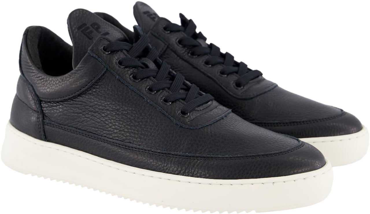 Filling Pieces Heren Low Top Grain Zwart