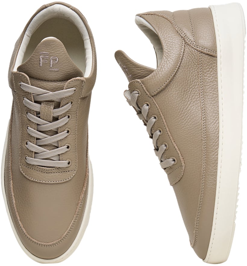 Filling Pieces Low Top Grain Taupe Bruin