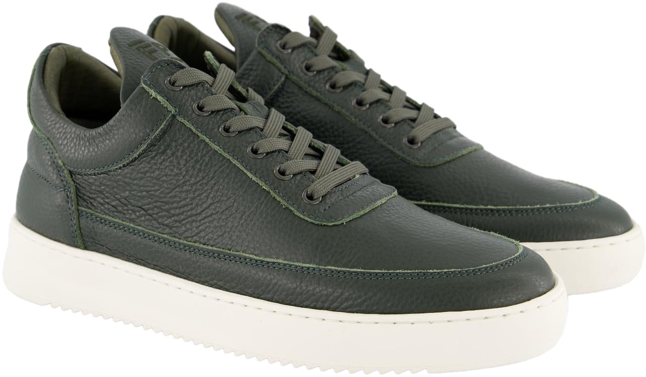 Filling Pieces Heren Low Top Grain Sneaker Groen Groen