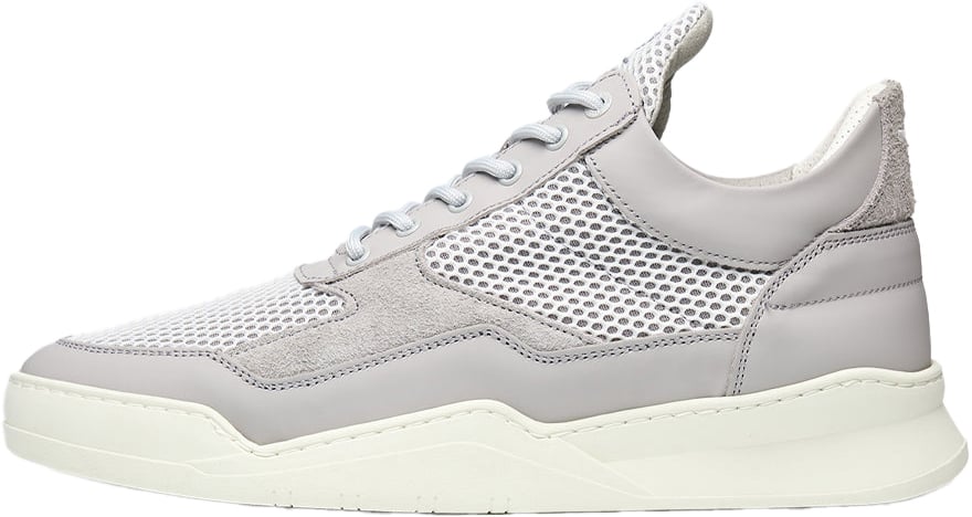 Filling Pieces Low Top Ghost Mesh Grey / White Grijs