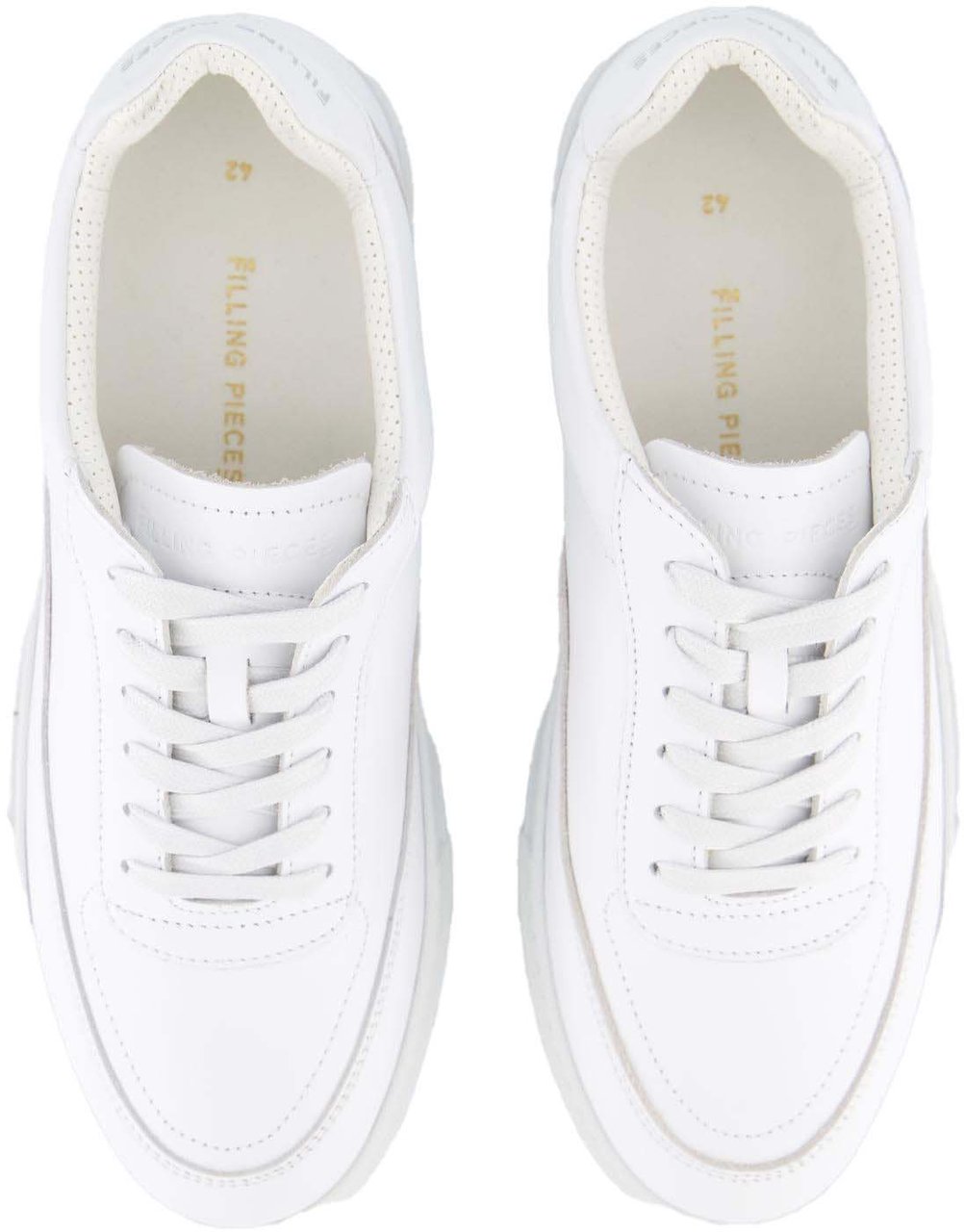 Filling Pieces Heren Mondo Viera Sneaker Wit Wit