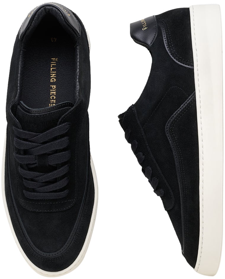 Filling Pieces Mondo Stack Suede Black Zwart