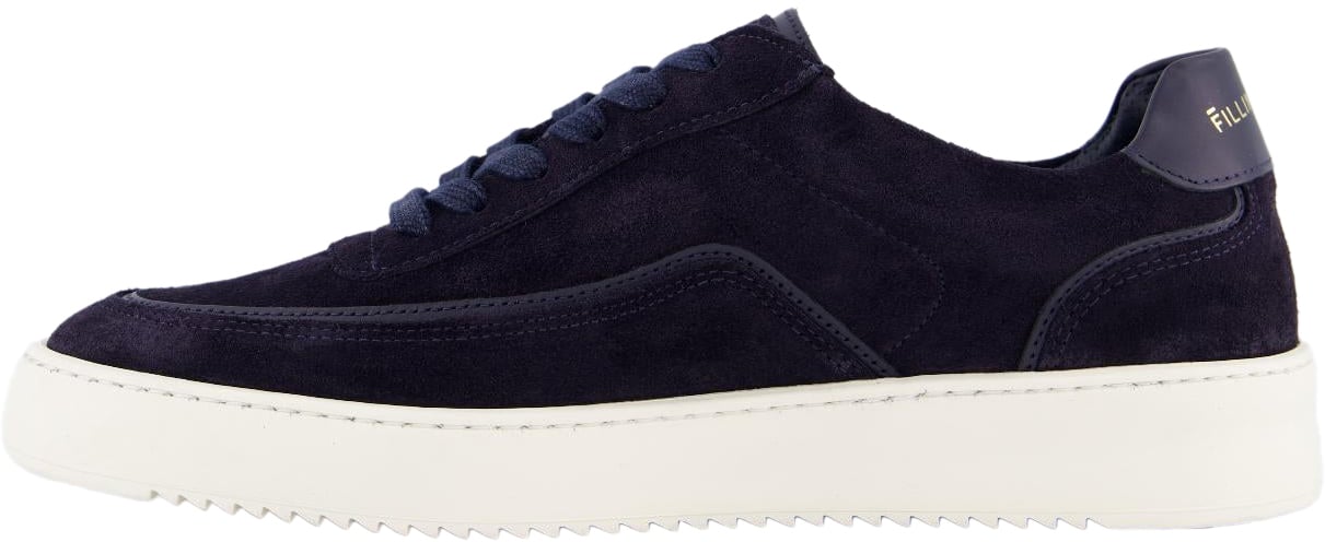 Filling Pieces Mondo Stack Suede Navy Blauw