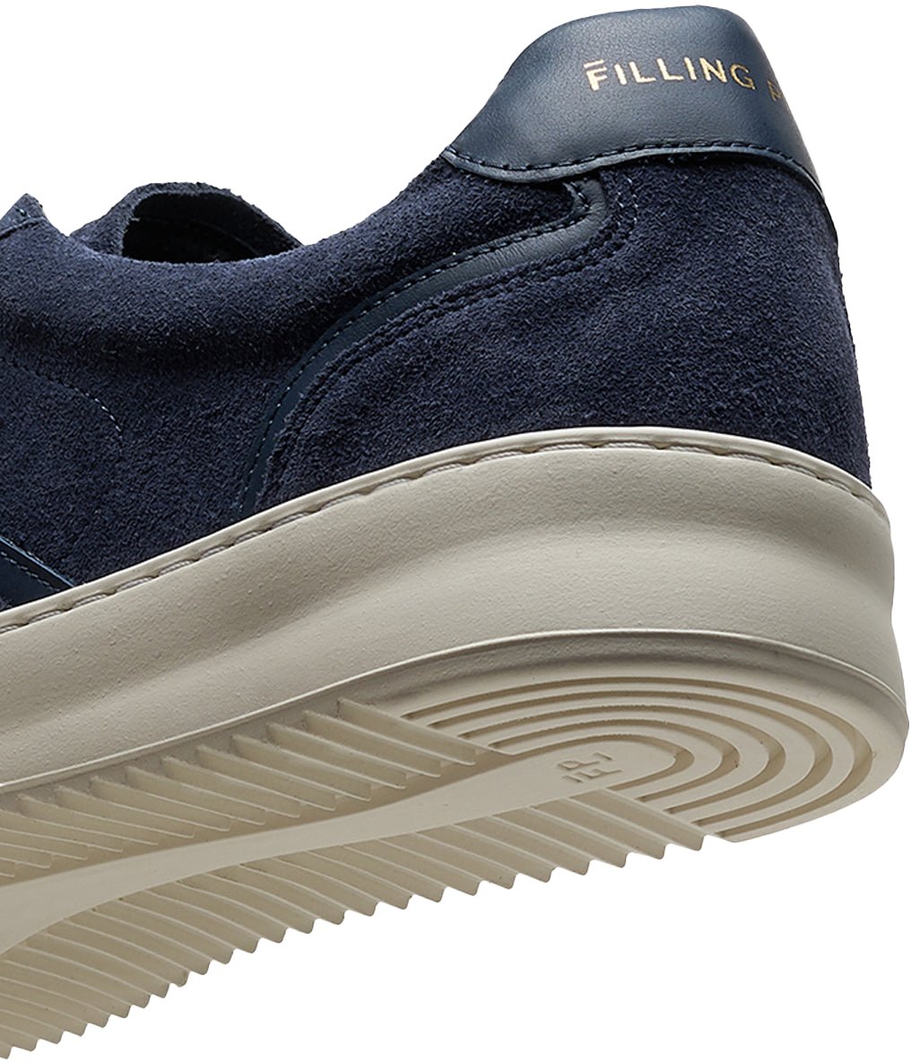 Filling Pieces Mondo Stack Suede Navy Blauw