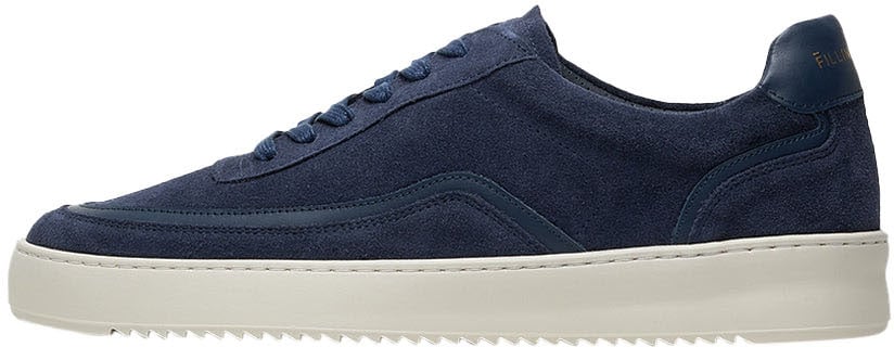 Filling Pieces Mondo Stack Suede Navy Blauw
