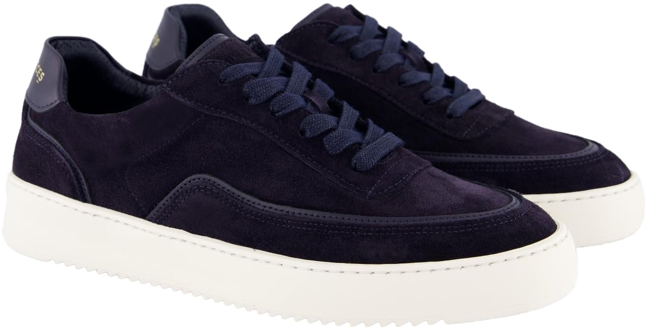 Filling Pieces Heren Mondo Stack Suede Blauw