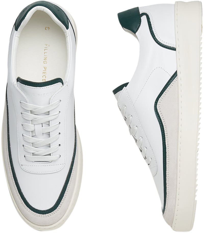Filling Pieces Mondo Stack Nappa White / Green Wit