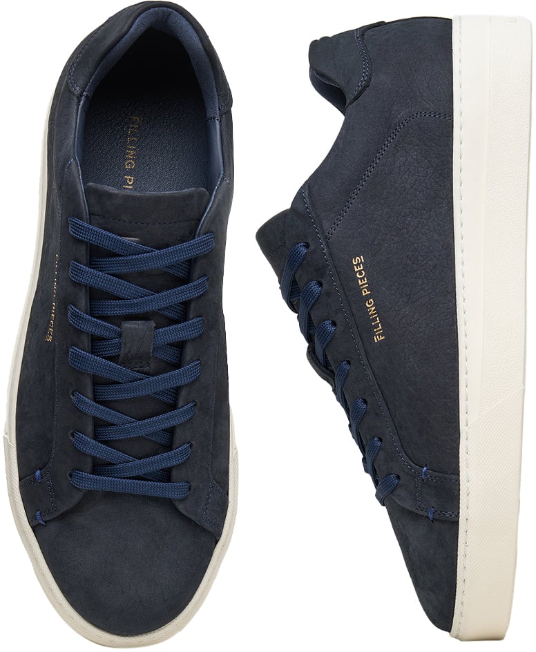 Filling Pieces Tiebreak Grain Navy Blauw