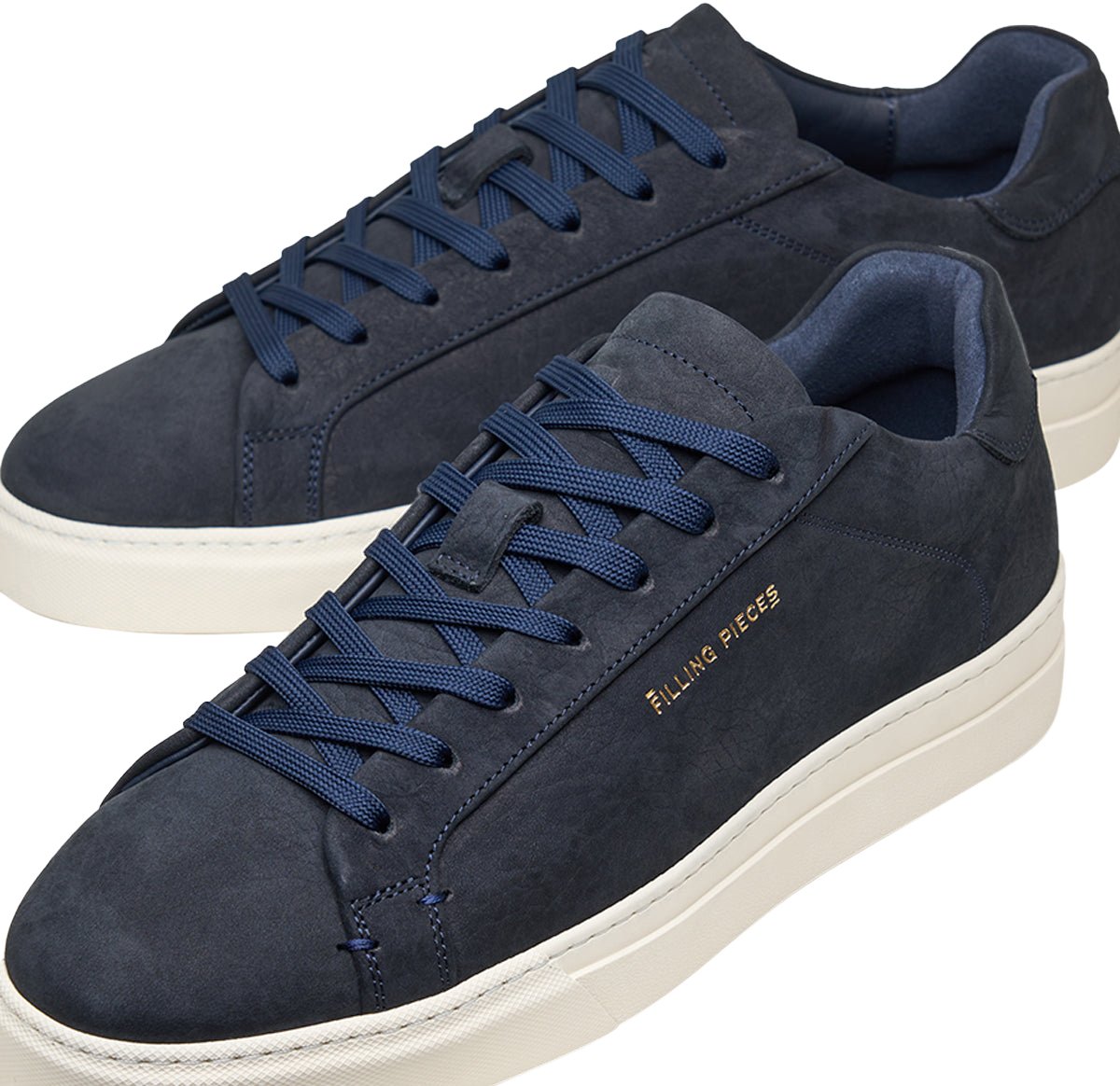 Filling Pieces Tiebreak Grain Navy Blauw