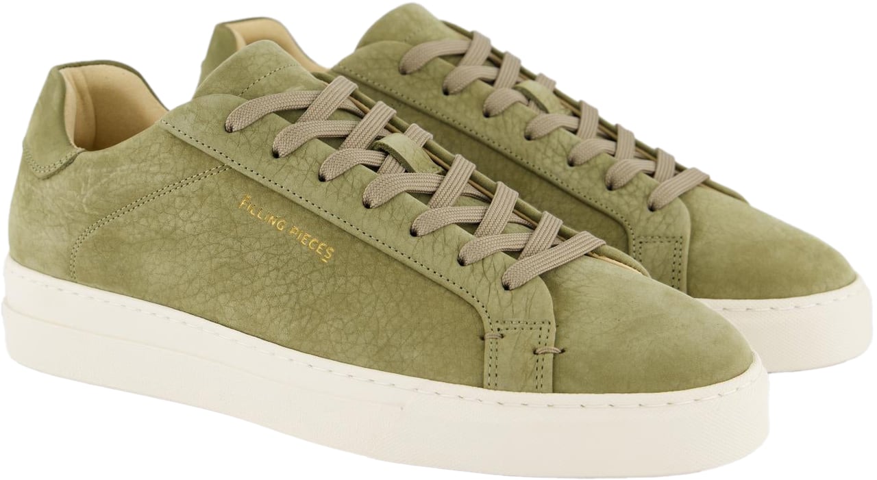 Filling Pieces Heren Tiebreak Grain Sneaker Groen Groen