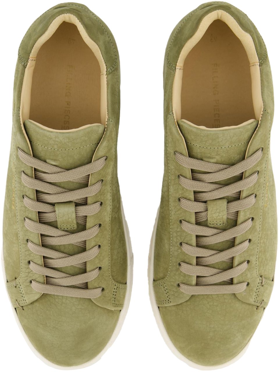 Filling Pieces Heren Tiebreak Grain Sneaker Groen Groen