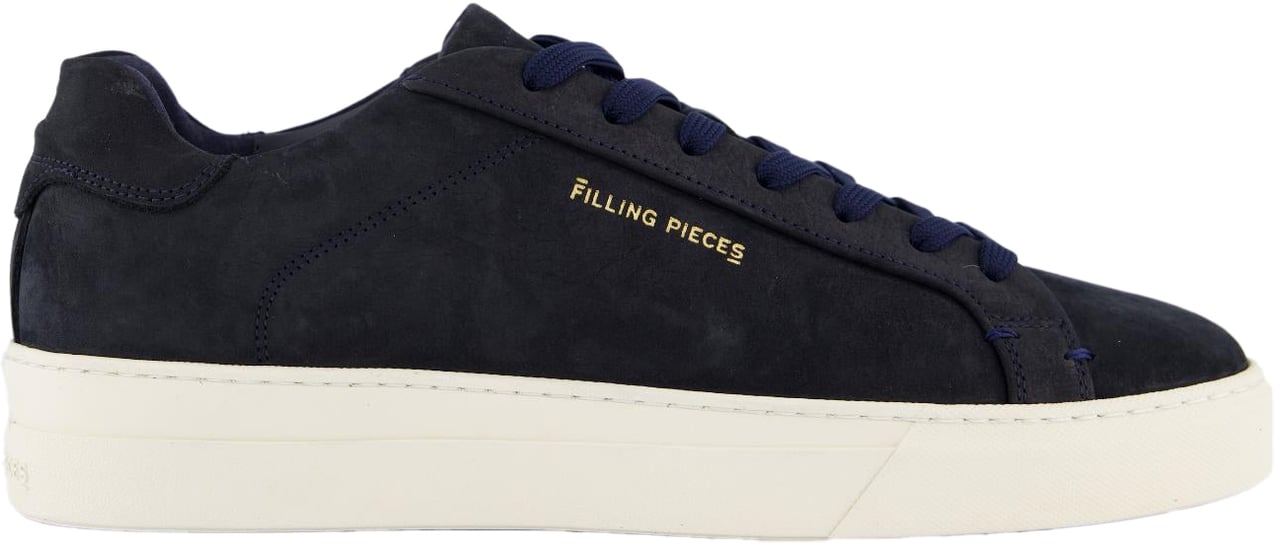 Filling Pieces Heren Tiebreak Grain Sneaker Blauw Blauw