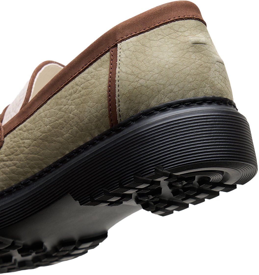 Filling Pieces Loafer Grain Beige / Green Beige