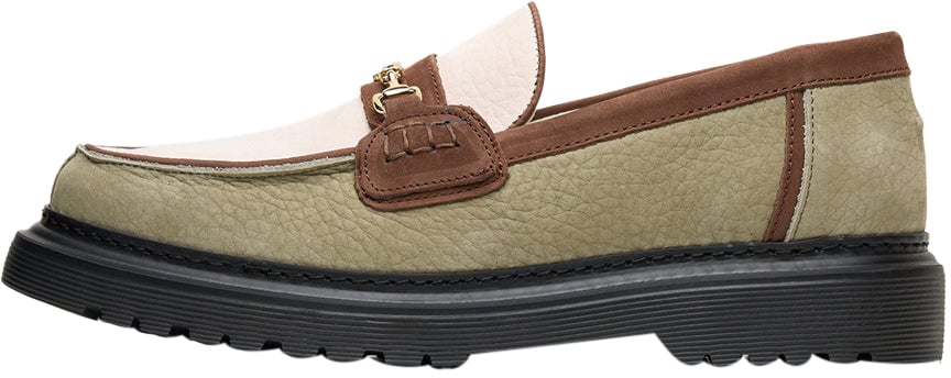 Filling Pieces Loafer Grain Beige / Green Beige