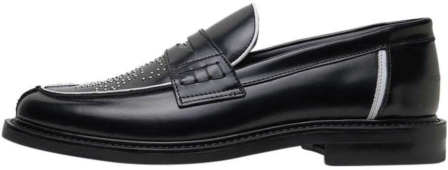 Filling Pieces Loafer Gowtu Studs Black Zwart