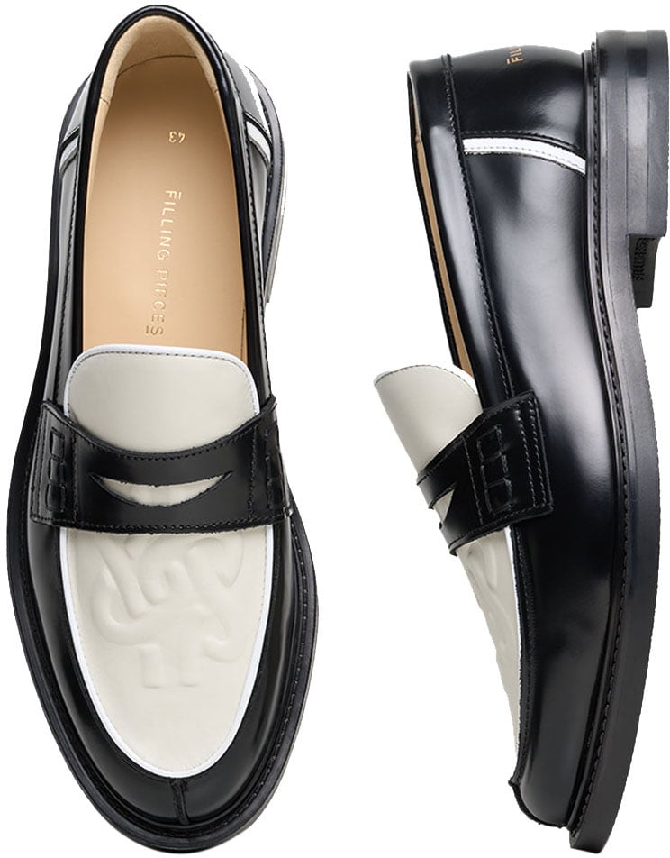 Filling Pieces Loafer Gowtu Solid Off White Wit