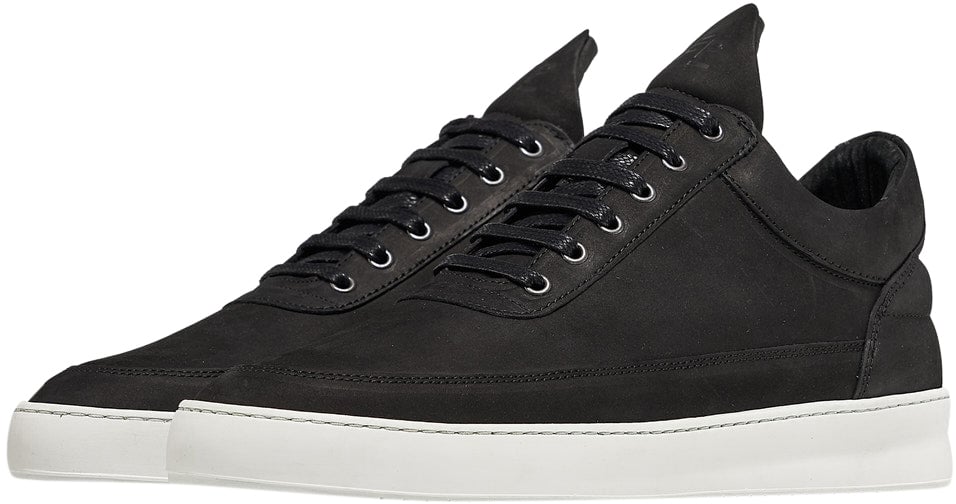 Filling Pieces Low Top Ripple Basic Black Zwart