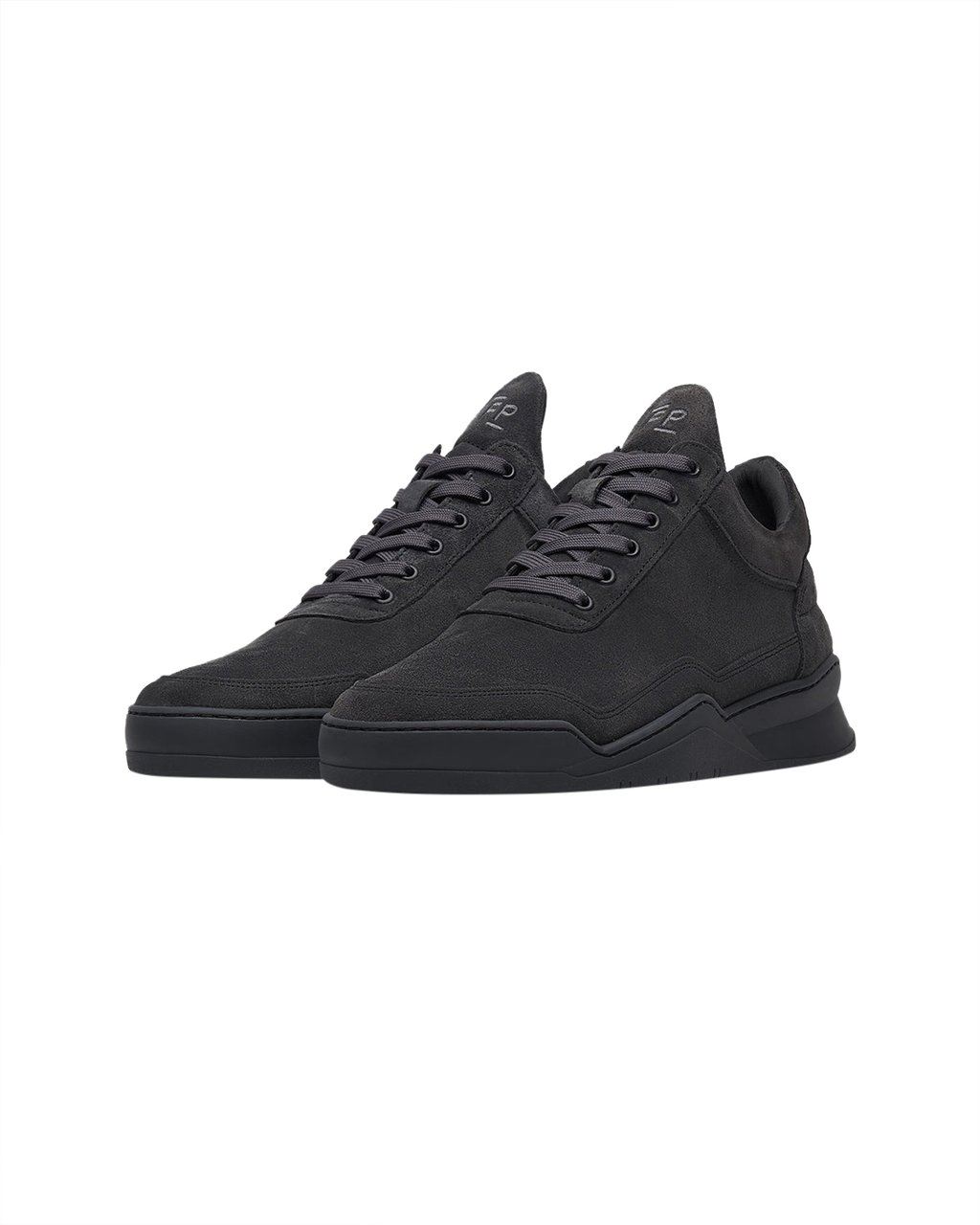 Filling Pieces Low Top Ghost Suede Dark Grey Grijs