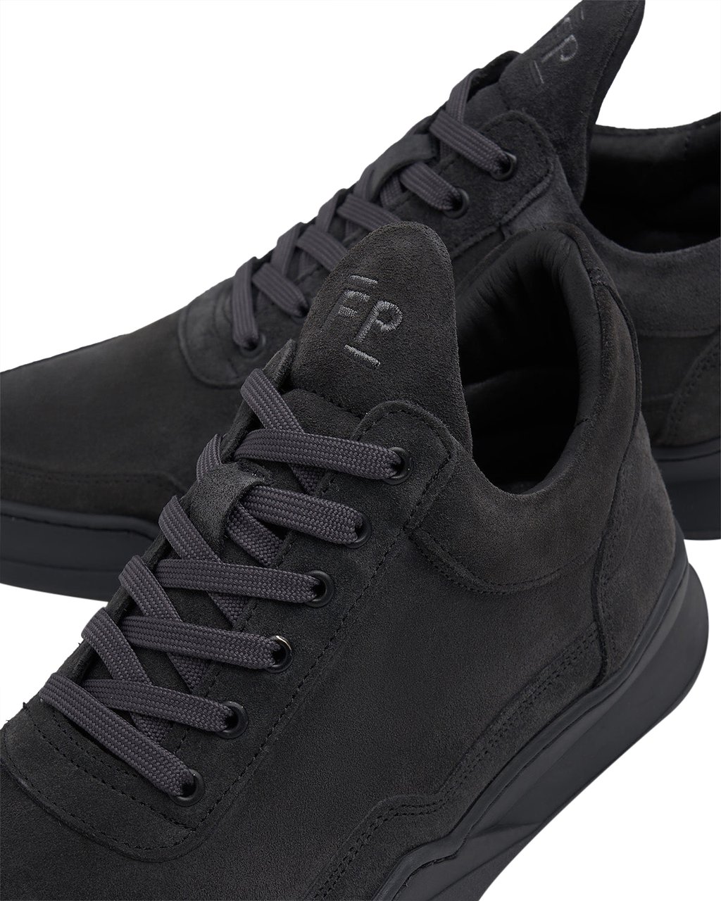 Filling Pieces Low Top Ghost Suede Dark Grey Grijs