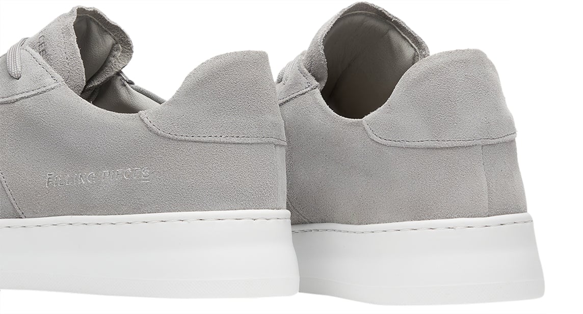 Filling Pieces Court Suede Grey Wit