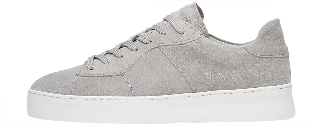 Filling Pieces Court Suede Grey Wit