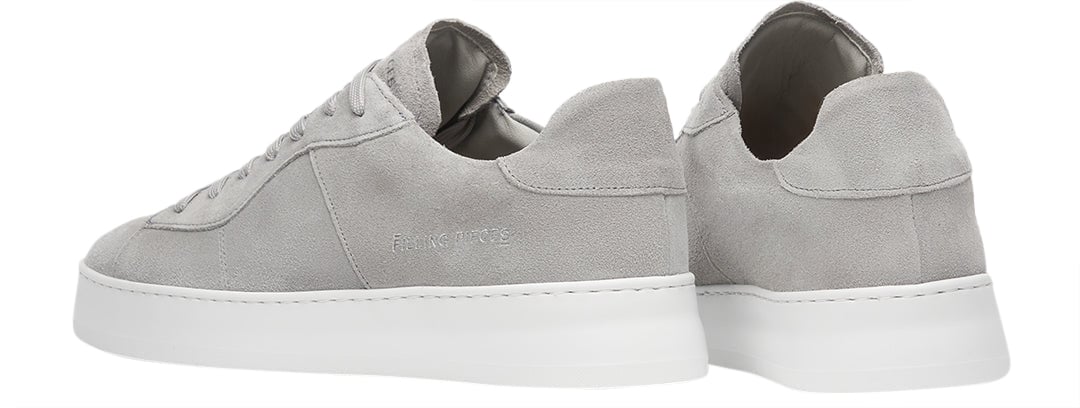 Filling Pieces Court Suede Grey Wit