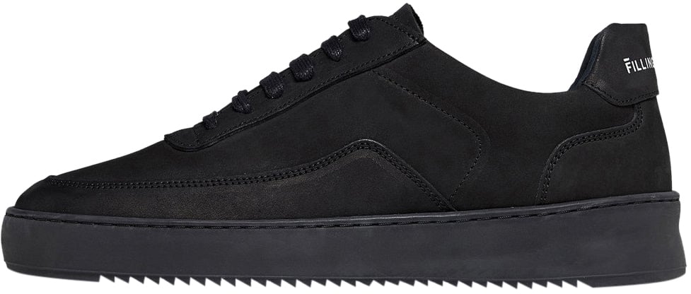 Filling Pieces Mondo 2.0 Ripple Nubuck All Black Zwart