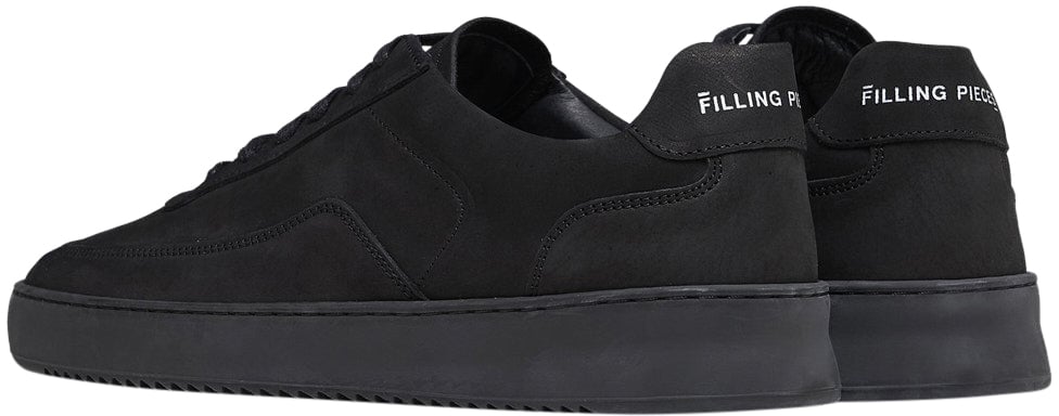 Filling Pieces Mondo 2.0 Ripple Nubuck All Black Zwart