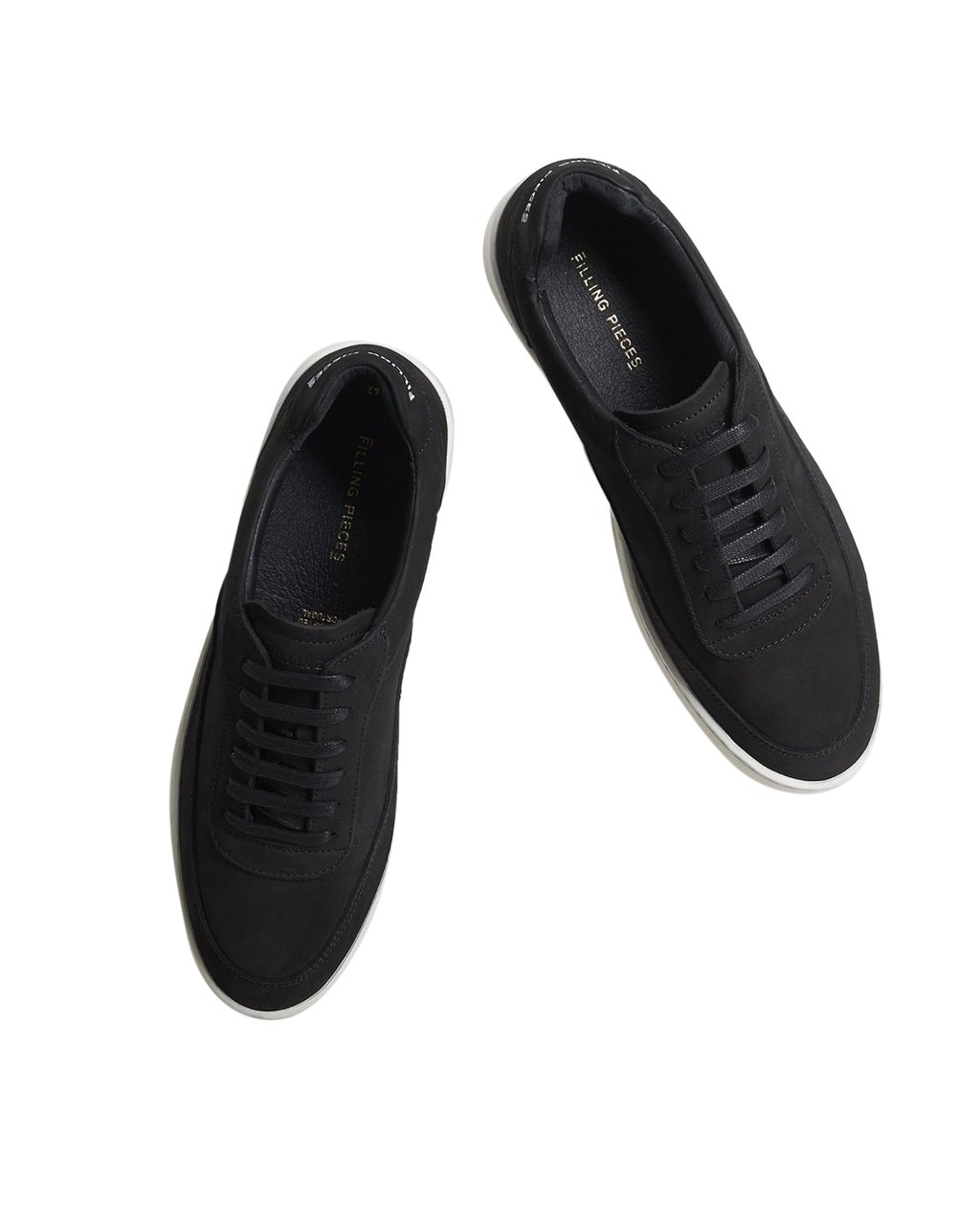 Filling Pieces Mondo 2.0 Ripple Nubuck Black Zwart