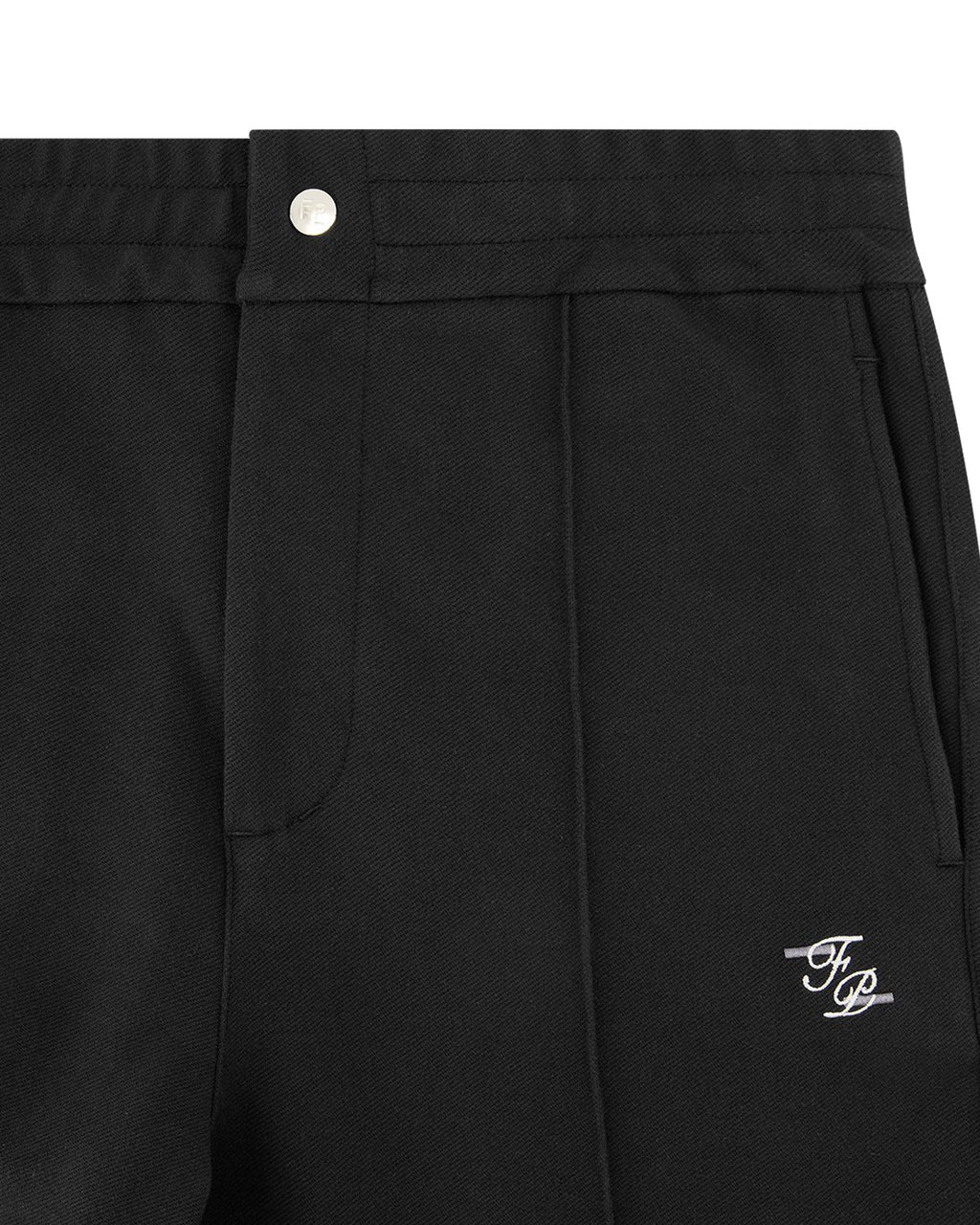 Filling Pieces Coach Pants Logo Black Zwart